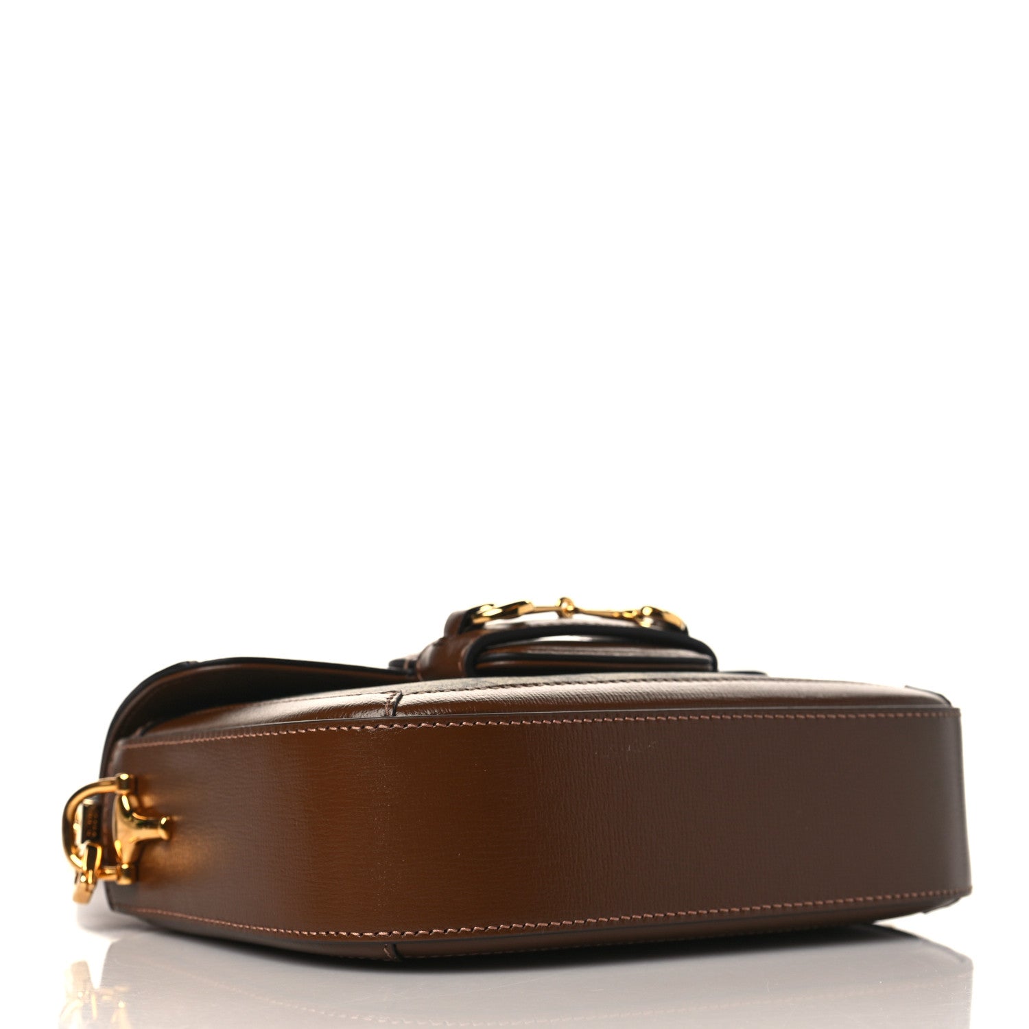 Gucci GG Supreme Monogram Web Mini Horsebit 1955 Shoulder Bag Beige Brown Sugar 4 of 10