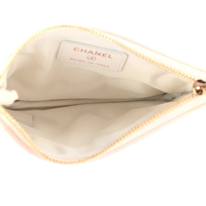 Chanel Caviar Quilted Small Cosmetic Case White 5 of 8