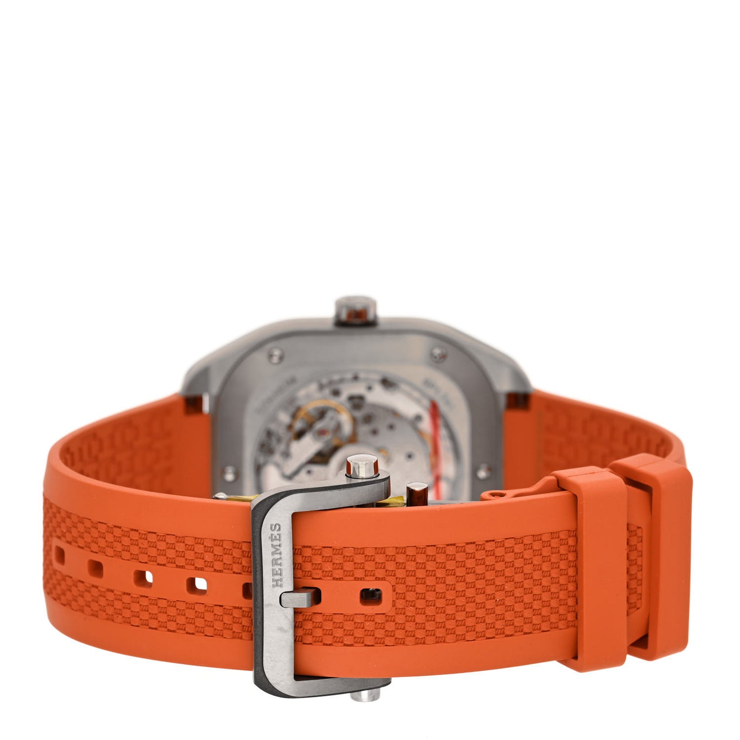 Titanium Rubber 39mm H08 Automatic Watch Orange