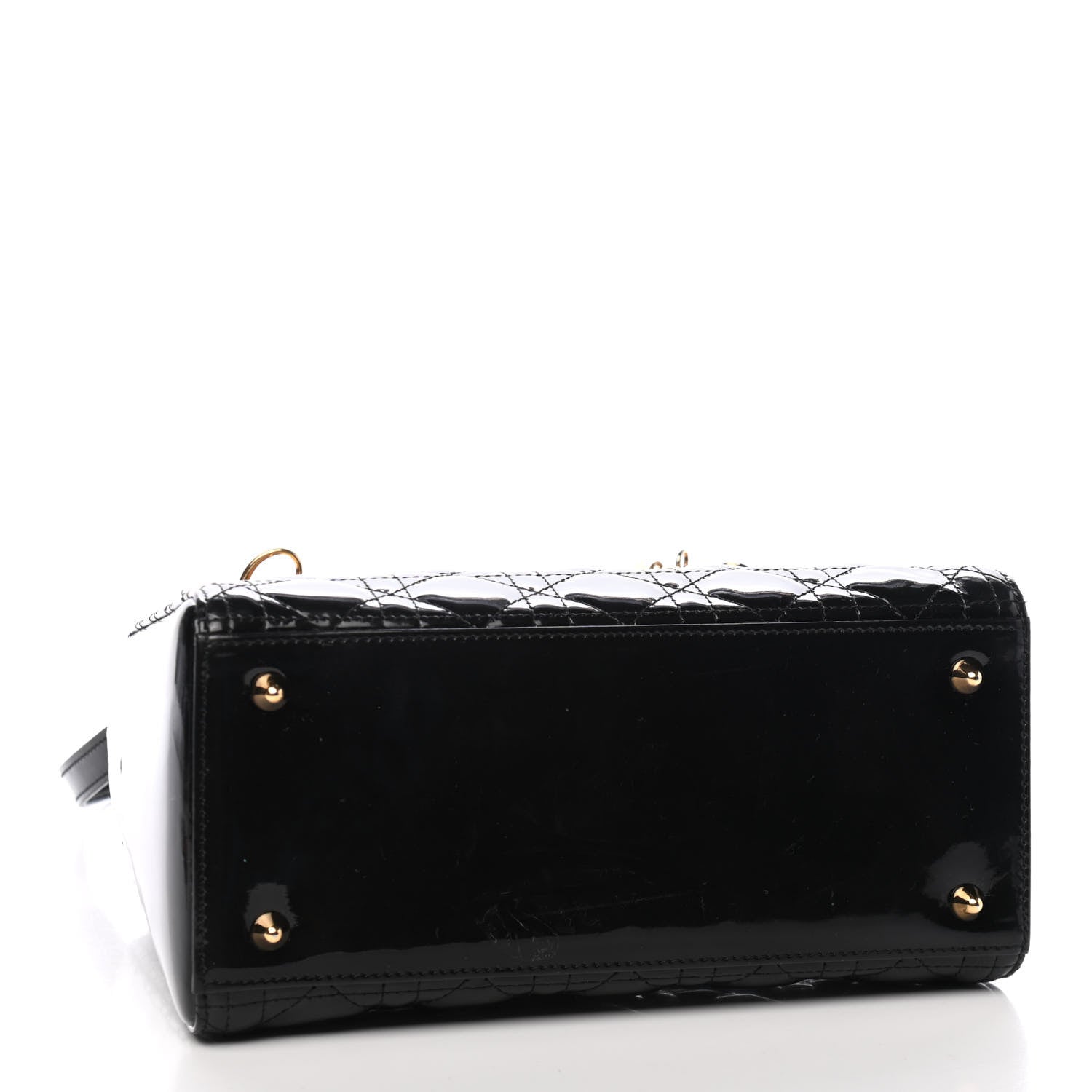 Christian Dior Patent Cannage Medium Lady Dior Black 3 of 10
