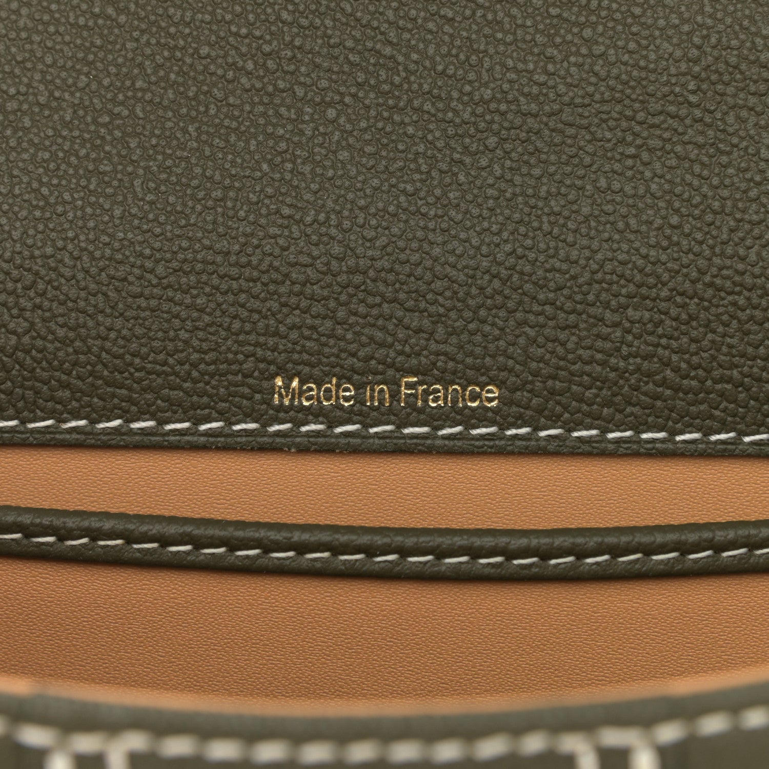 Delvaux Grained Rodeo Calfskin Surpique Mini Brillant Satchel Kaki Ivory 7 of 10