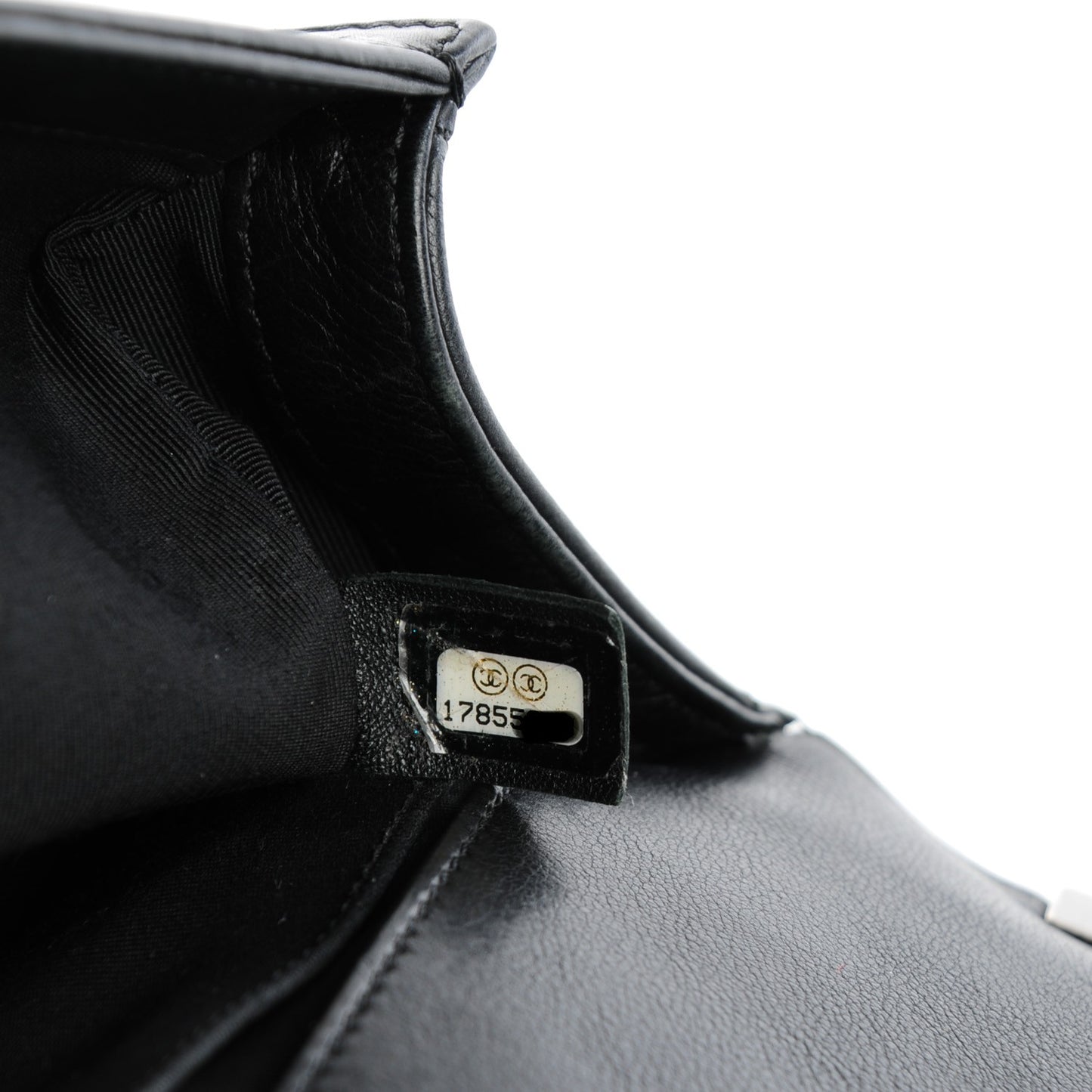 Calfskin Quilted Medium Boy Flap Black