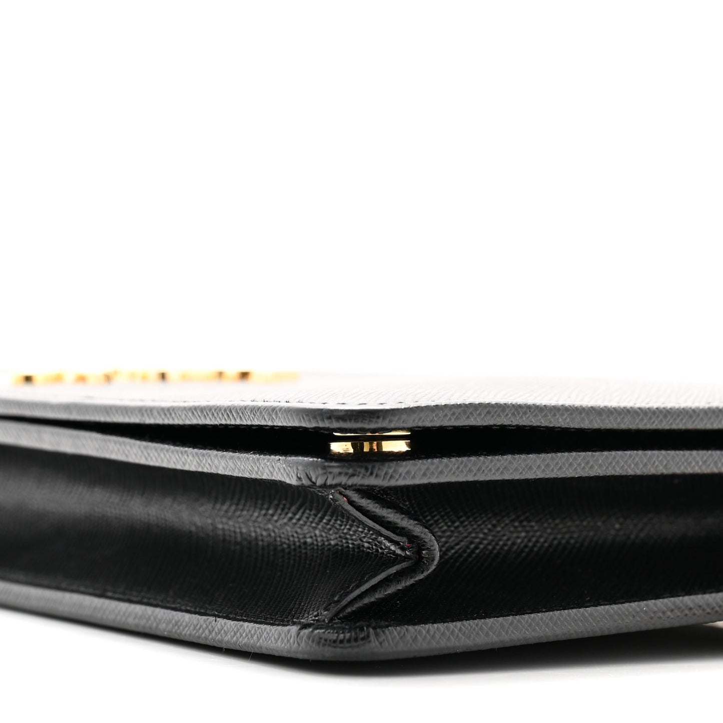 Saffiano Lux Mini Crossbody Bag Black
