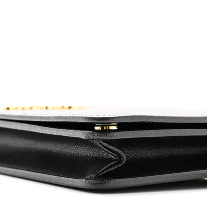 Prada Saffiano Lux Mini Crossbody Bag Black 10 of 10