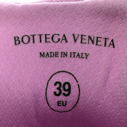 Bottega Veneta Calfskin Fishnet Fabric Orbit Sneakers 39 Gloss Silver 8 of 9
