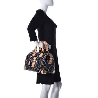 Louis Vuitton Monogram Multicolor Speedy 30 Black 2 of 11