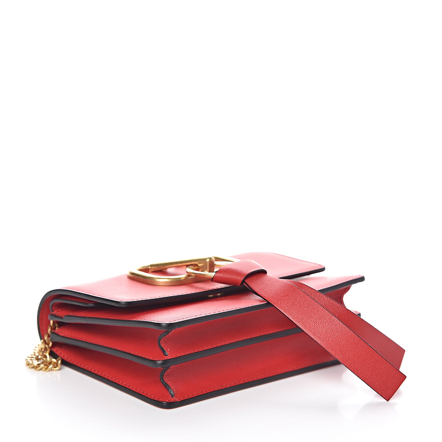 Valentino Garavani Smooth Calfskin Mini Vring Crossbody Bag Rouge Pur 4 of 8