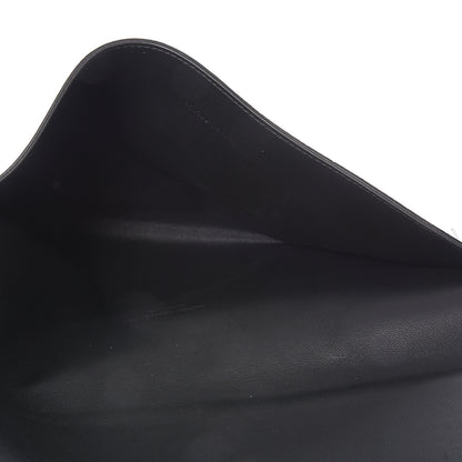 Alexander McQueen Calfskin Skull Envelope Clutch Black 4 of 6
