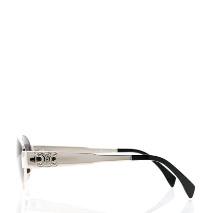Celine Metal Triomphe 01 Sunglasses CL40235U Silver Black 3 of 6