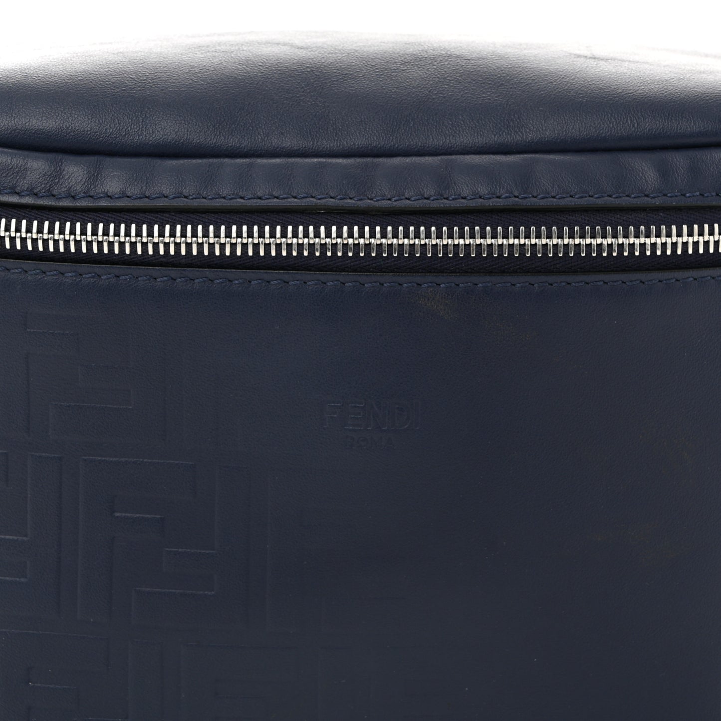 Vitello Grace FF Gradient Embossed Belt Bag Blueberry