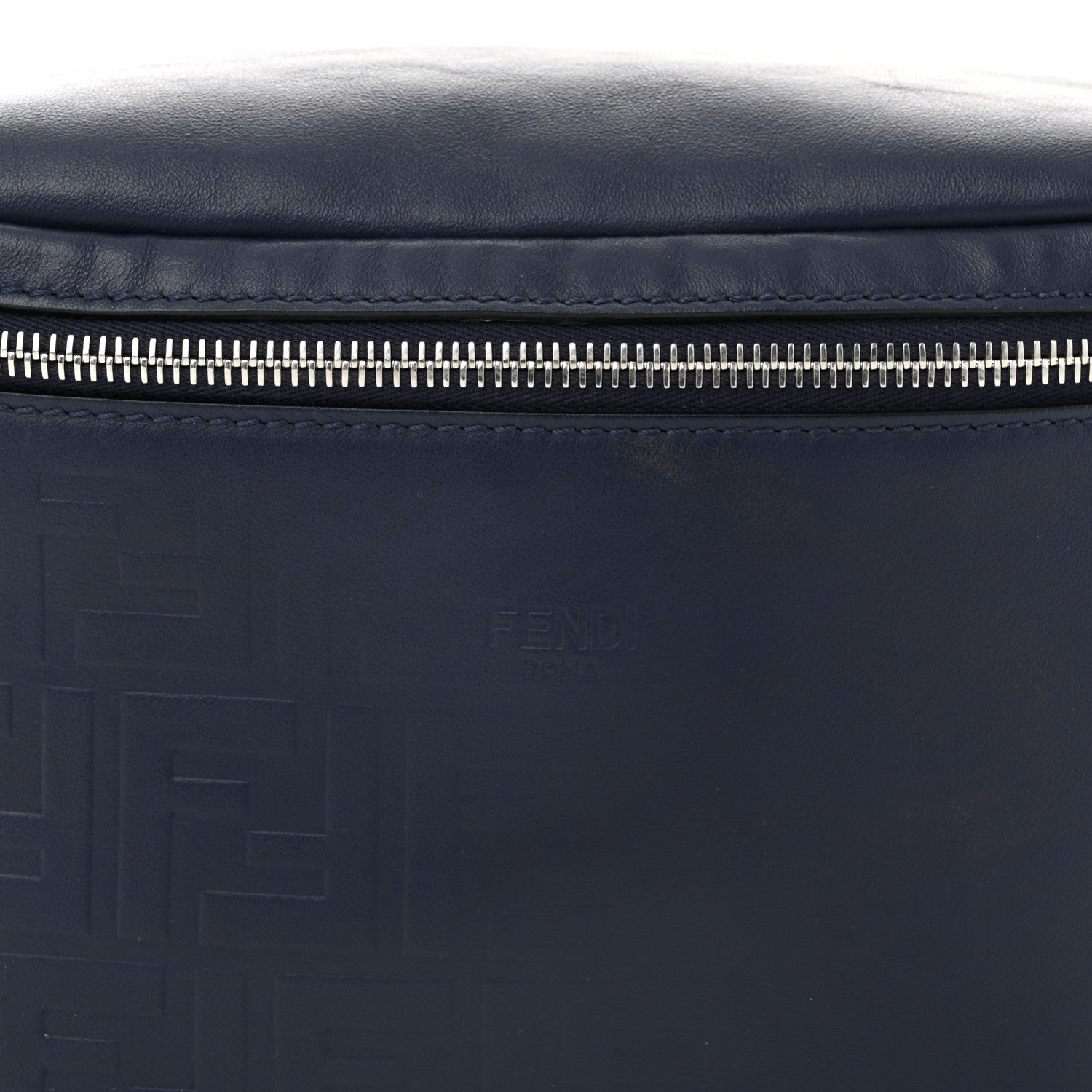 Fendi Vitello Grace FF Gradient Embossed Belt Bag Blueberry 8 of 10