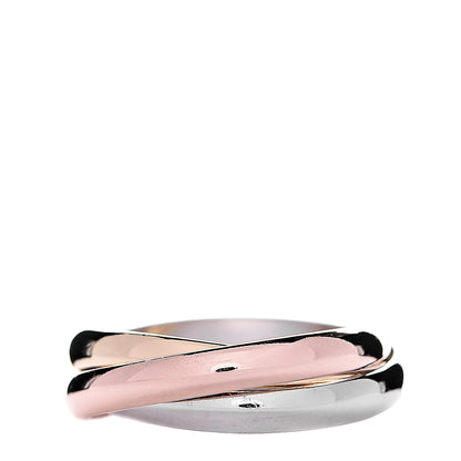 Cartier 18K Pink Yellow White Gold Small Trinity Ring 50 5.25 1 of 7
