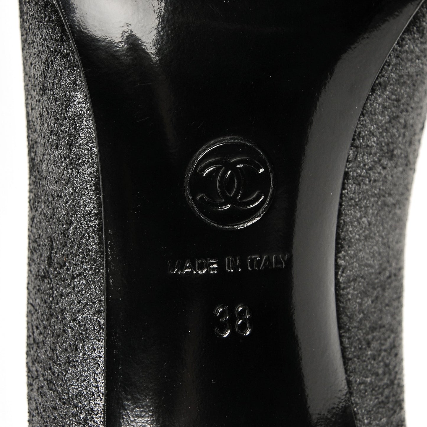 Distressed Suede CC Cap Toe Pumps 38 Anthracite