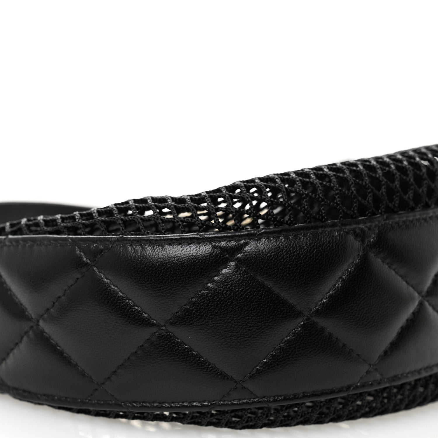 Chanel Mesh Shiny Lambskin Chain Hobo Black 10 of 12