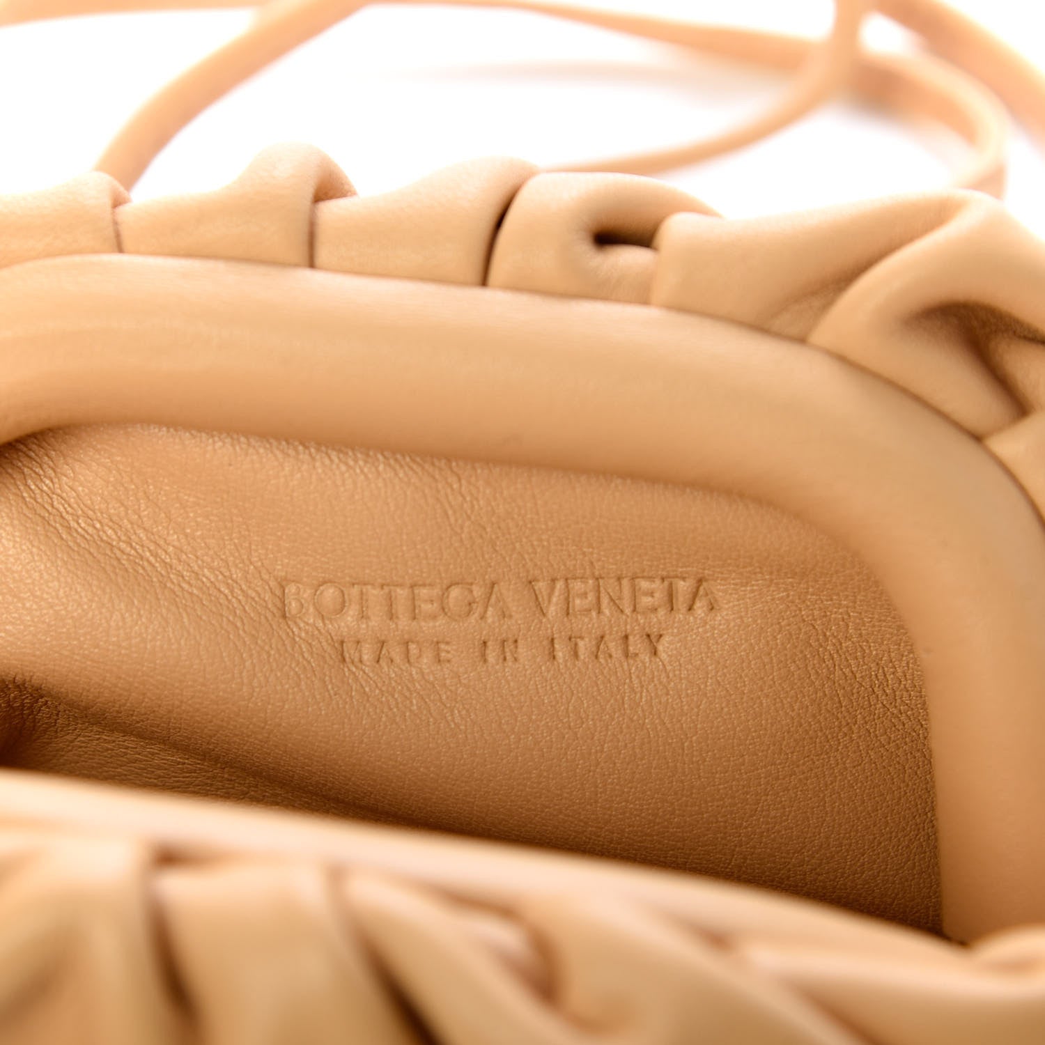 Bottega Veneta Butter Calfskin Coin Purse Almond 6 of 6