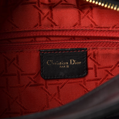 Christian Dior Lambskin Cannage Medium Lady Dior Black 6 of 10