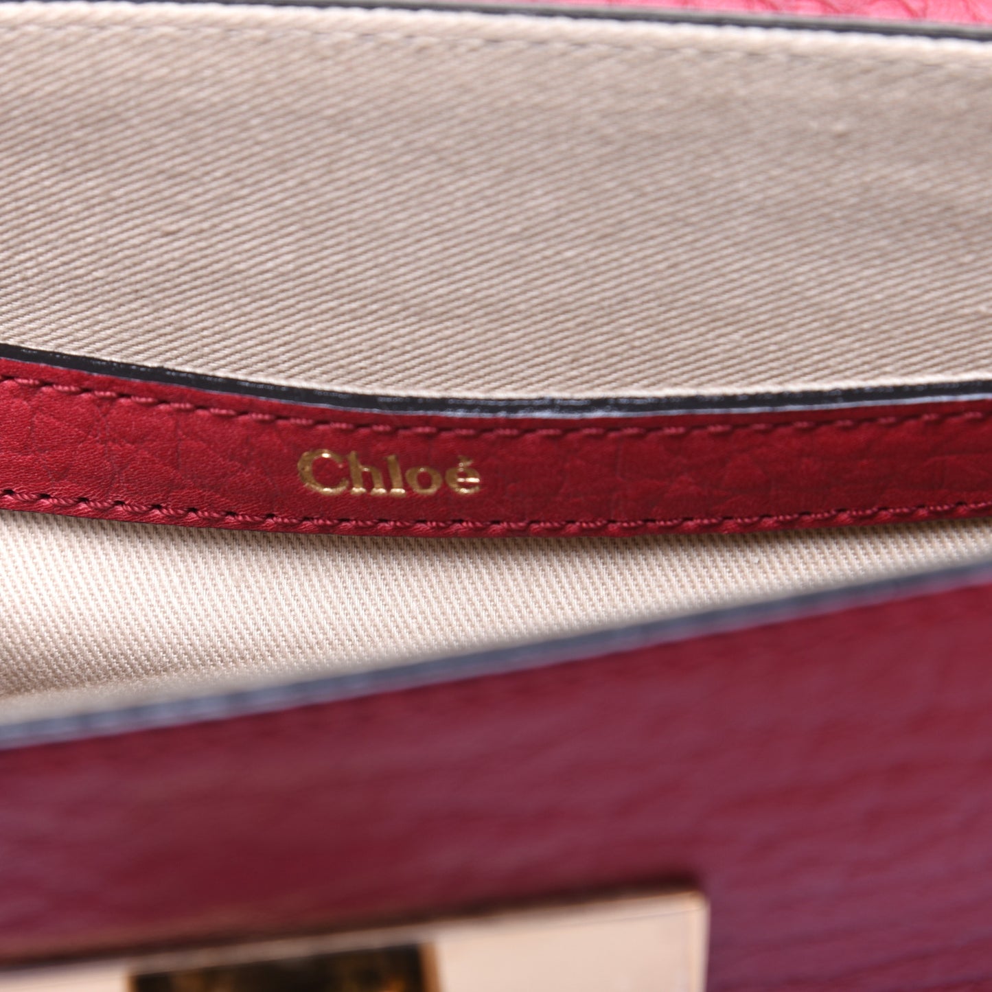 Grained Calfskin Small Sally Flap Bag Red