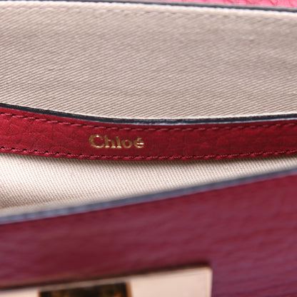 Chloe Grained Calfskin Small Sally Flap Bag Red 8 of 15