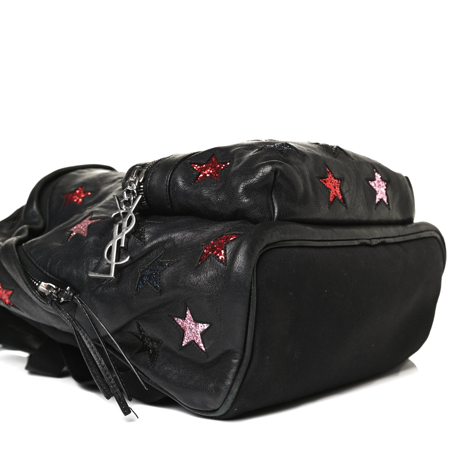 Saint Laurent Lambskin Star Applique Mini City California Backpack Black 11 of 30
