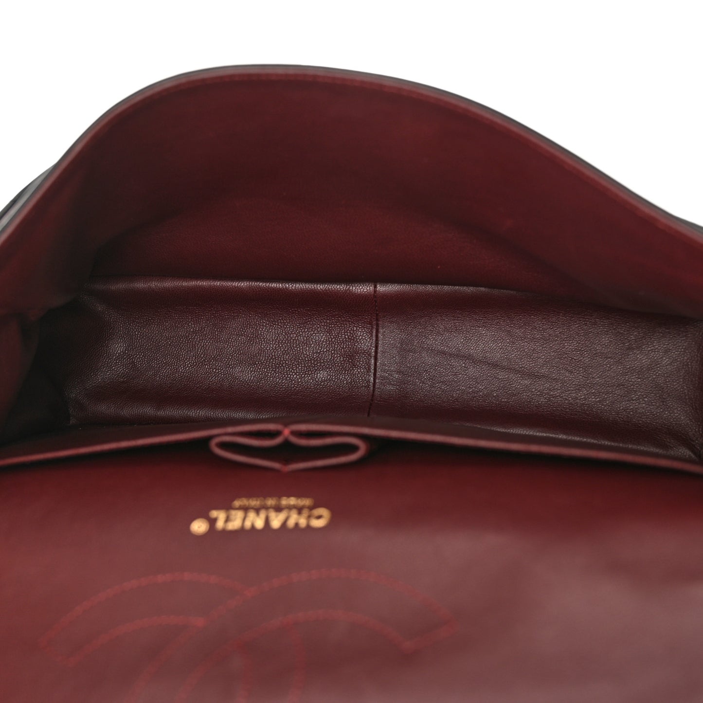 Lambskin Quilted Jumbo Double Flap Black