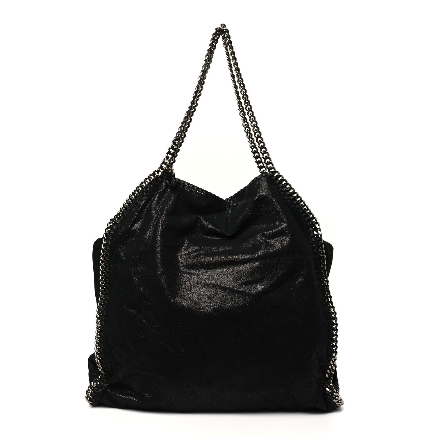 Stella McCartney Metallic Shaggy Deer Falabella Tote Black 1 of 10