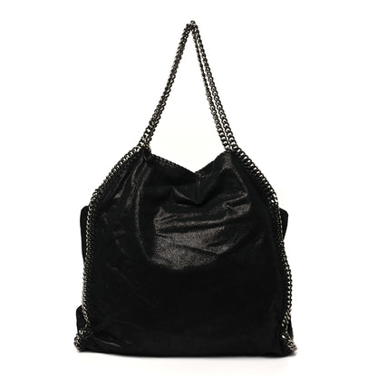 Stella McCartney Metallic Shaggy Deer Falabella Tote Black 1 of 10