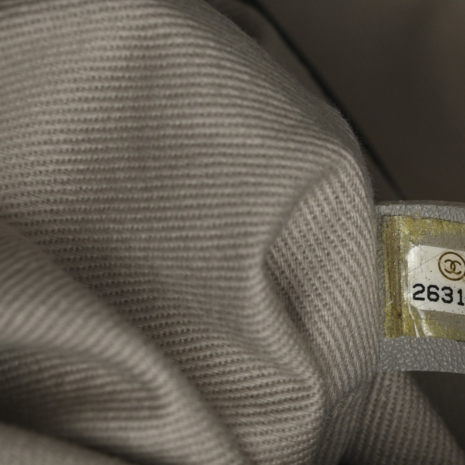 Chanel Striped Canvas Large Deauville Backpack Gray Black 7 of 10