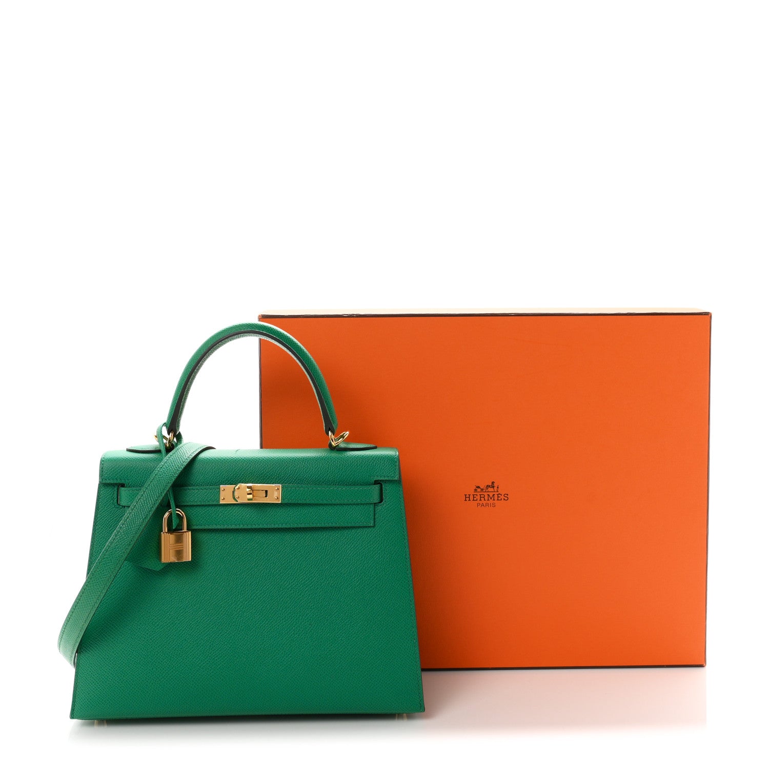 Hermes Epsom Kelly Sellier 25 Vert Jade 11 of 11