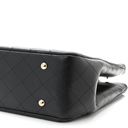 Chanel Caviar Quilted Large Shopping Tote Black 10 of 11