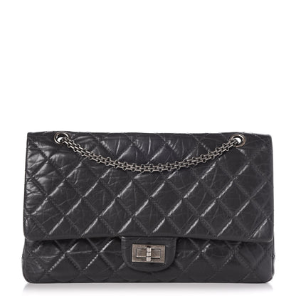 Chanel Aged Calfskin Quilted 2.55 Reissue 227 Flap Dark Grey 1 of 9