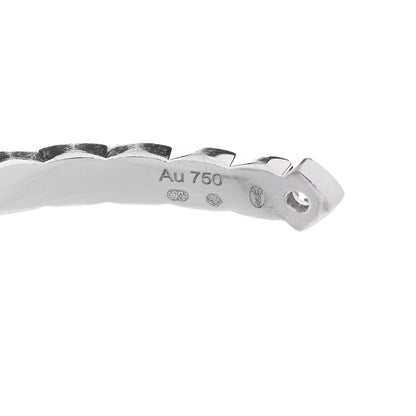 Chanel 18K White Gold Diamond Coco Crush Cuff Bracelet S 4 of 5