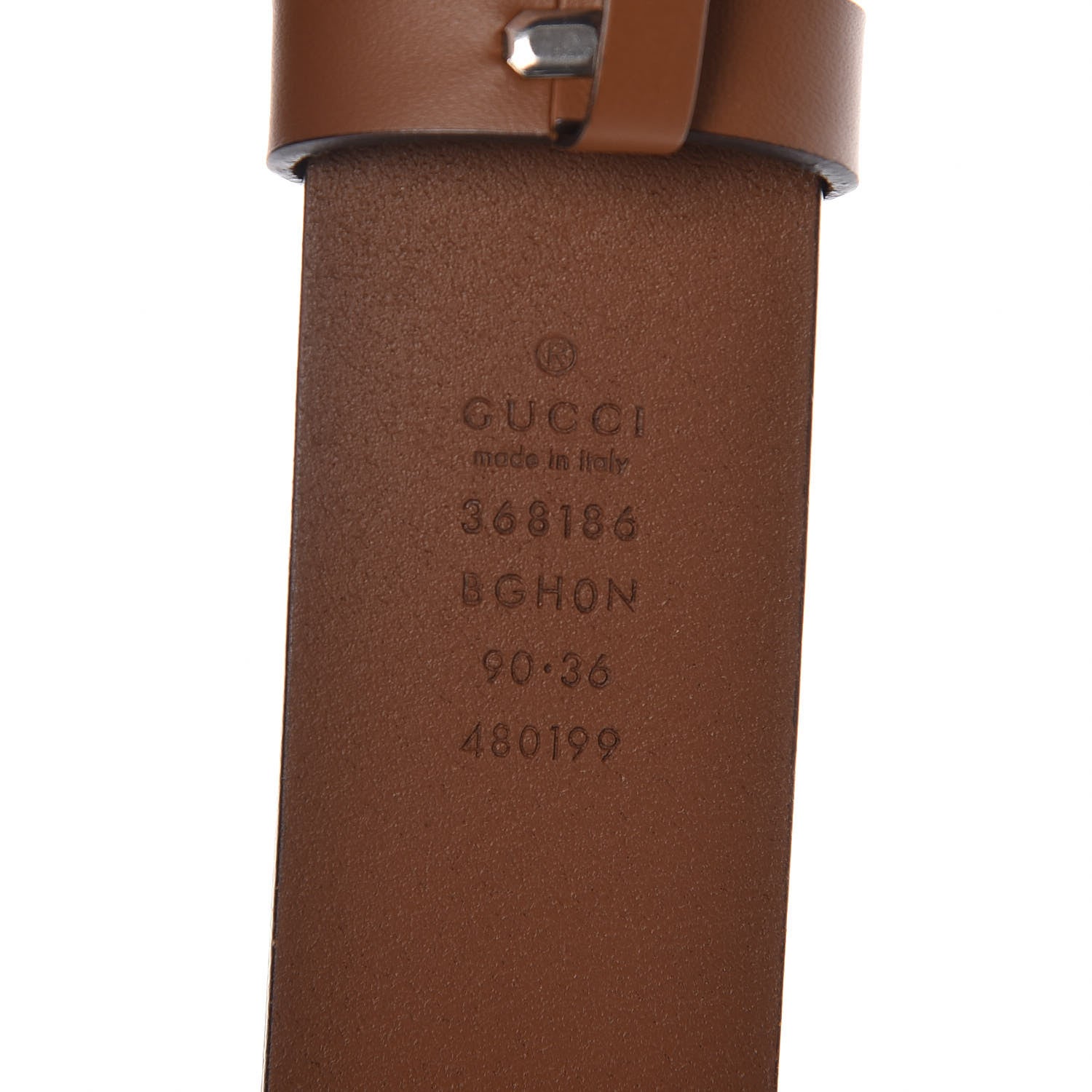Gucci Selleria Calfskin Nickel Interlocking G 37mm Belt 85 34 Cuir 4 of 7