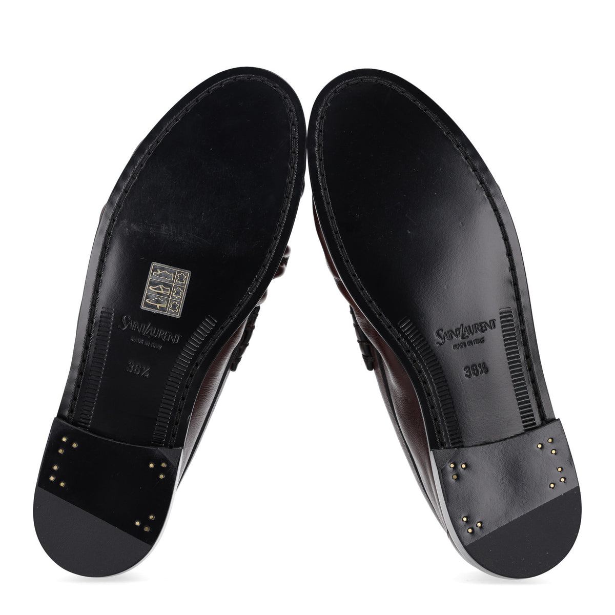 Saint Laurent Radiance Calfskin Le Loafer 15 Moccasin 36.5 Paris Brown 7 of 10