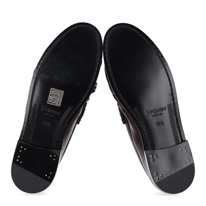 Saint Laurent Radiance Calfskin Le Loafer 15 Moccasin 36.5 Paris Brown 7 of 10