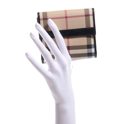 Burberry Nova Check Compact Wallet Black 2 of 8