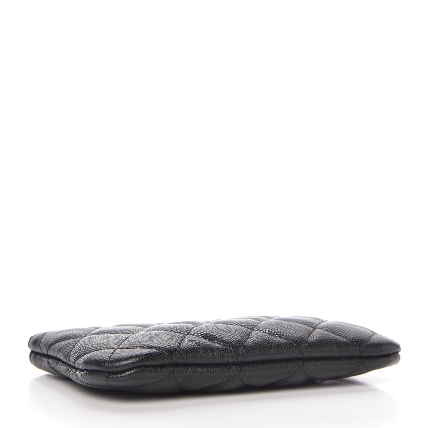 Caviar Quilted Small Cosmetic Case Black