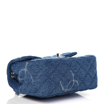 Chanel Denim CC Quilted Mini Square Flap Blue 4 of 10