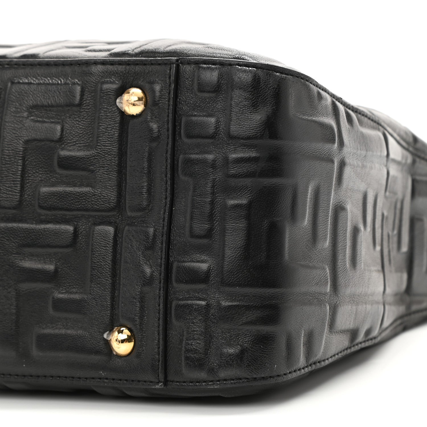 Fendi Nappa FF 1974 Embossed Medium FF Tote Black 10 of 10
