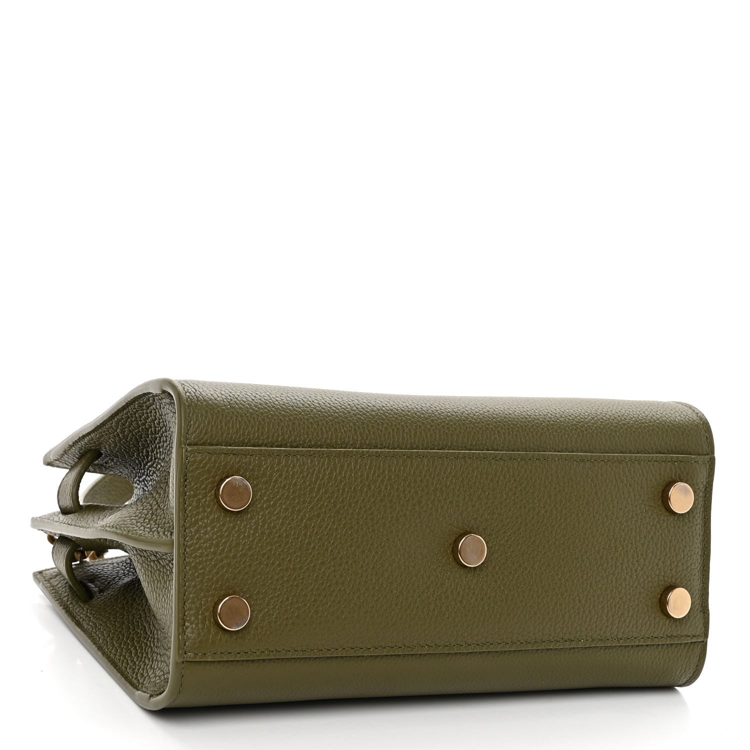 Saint Laurent Grained Calfskin Nano Supple Sac De Jour Green 4 of 10
