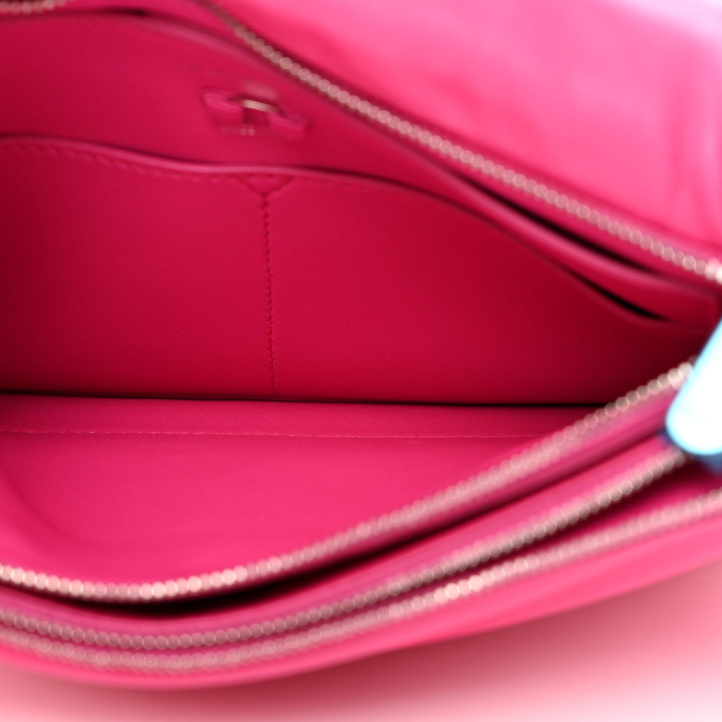 Calfskin Small Viva Bow Shoulder Bag Hot Pink