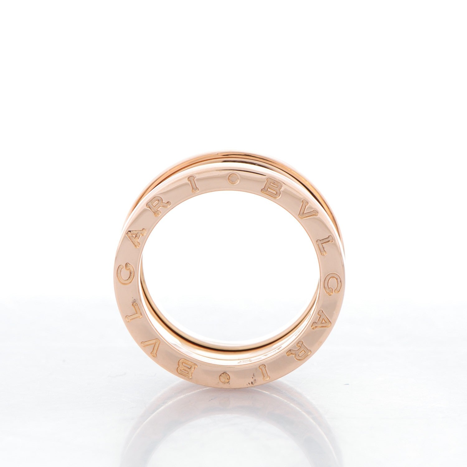 Bulgari 18K Rose Gold B.Zero1 Three-Band Ring 53 6.5 3 of 4