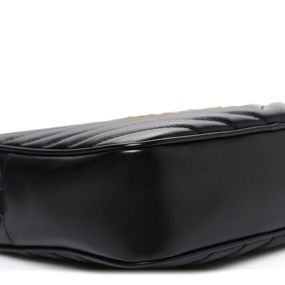 Saint Laurent Calfskin Matelasse Monogram Lou Camera Bag Black 9 of 10