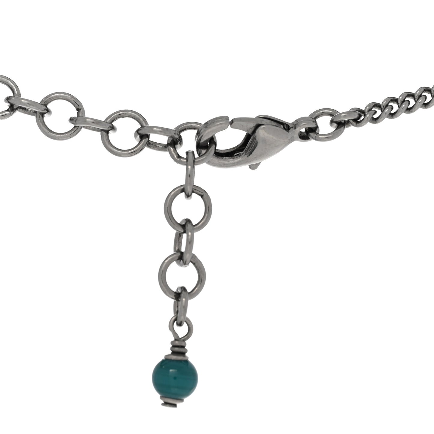 Ruthenium Crystal CC Charm Necklace