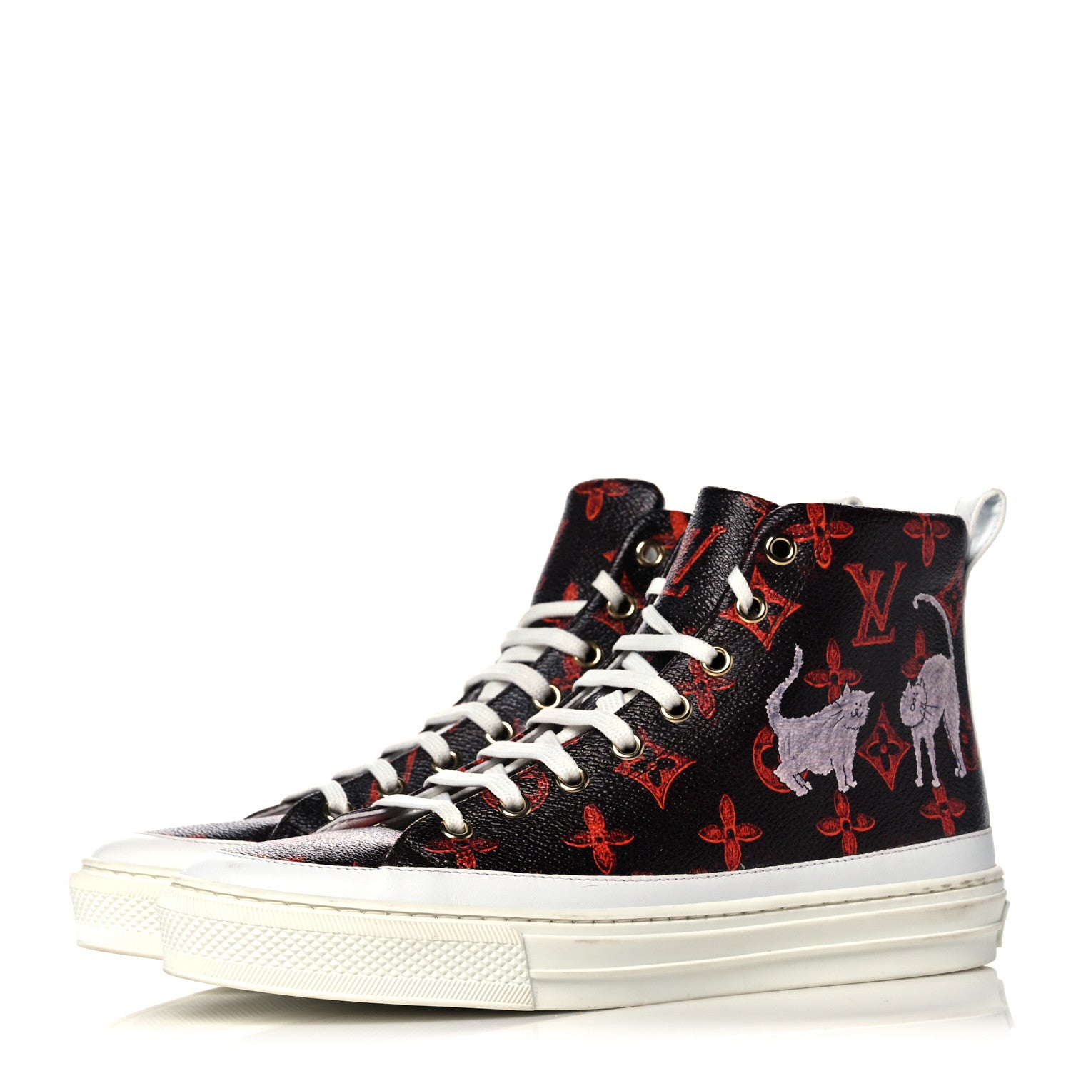 Louis Vuitton Catogram Stellar Sneaker Boots 37 Marron 3 of 7