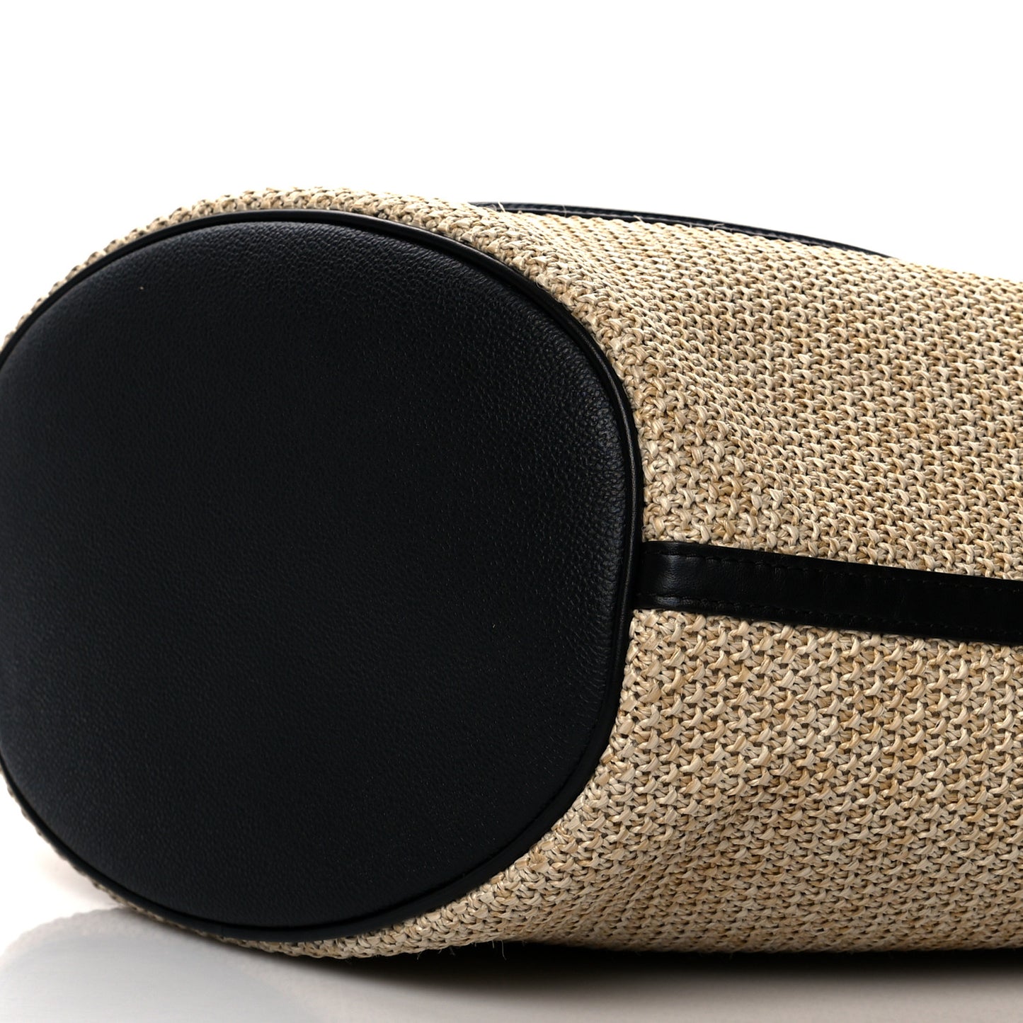 Raffia Saint Jacques Tote Black