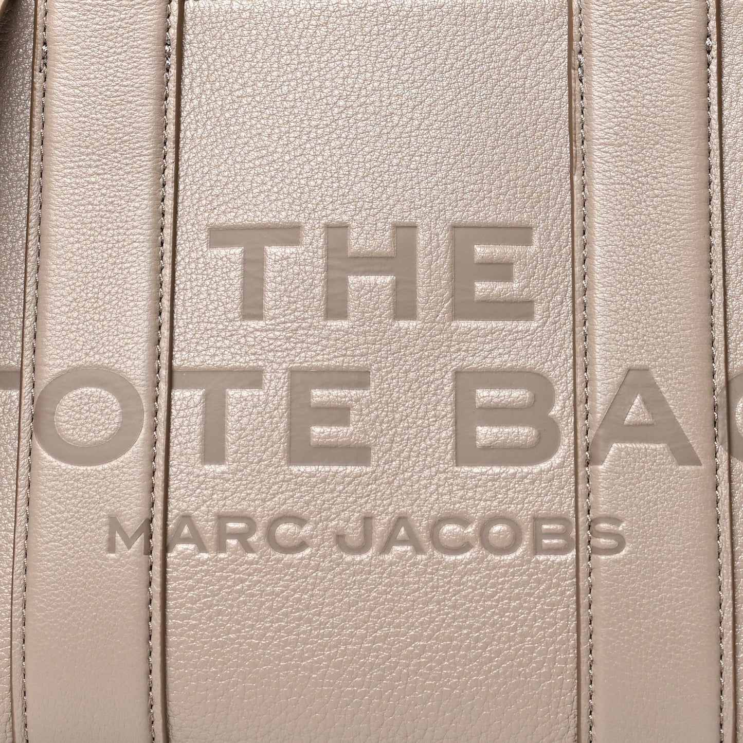 Grained Calfskin Small The Tote Bag Taupe