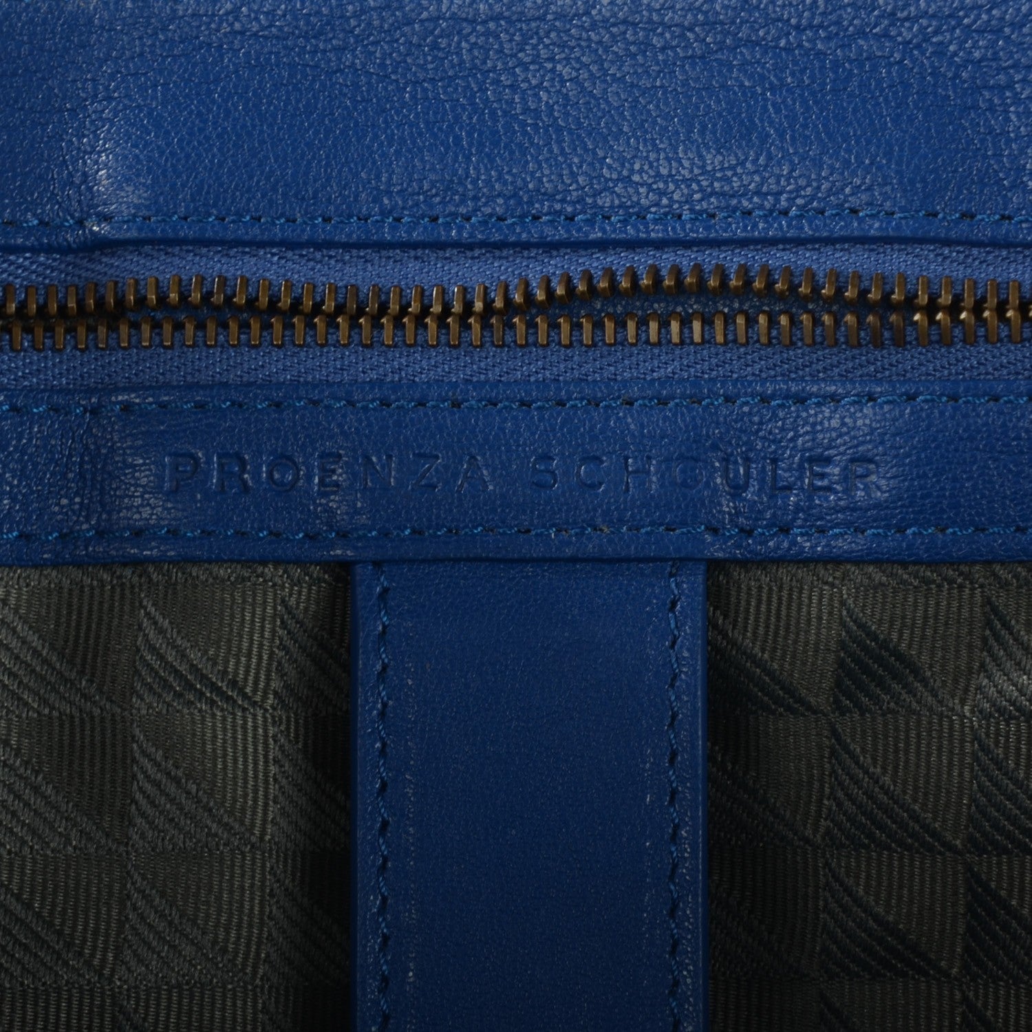 Proenza Schouler Lambskin Large PS1 Satchel Royal Blue 6 of 13