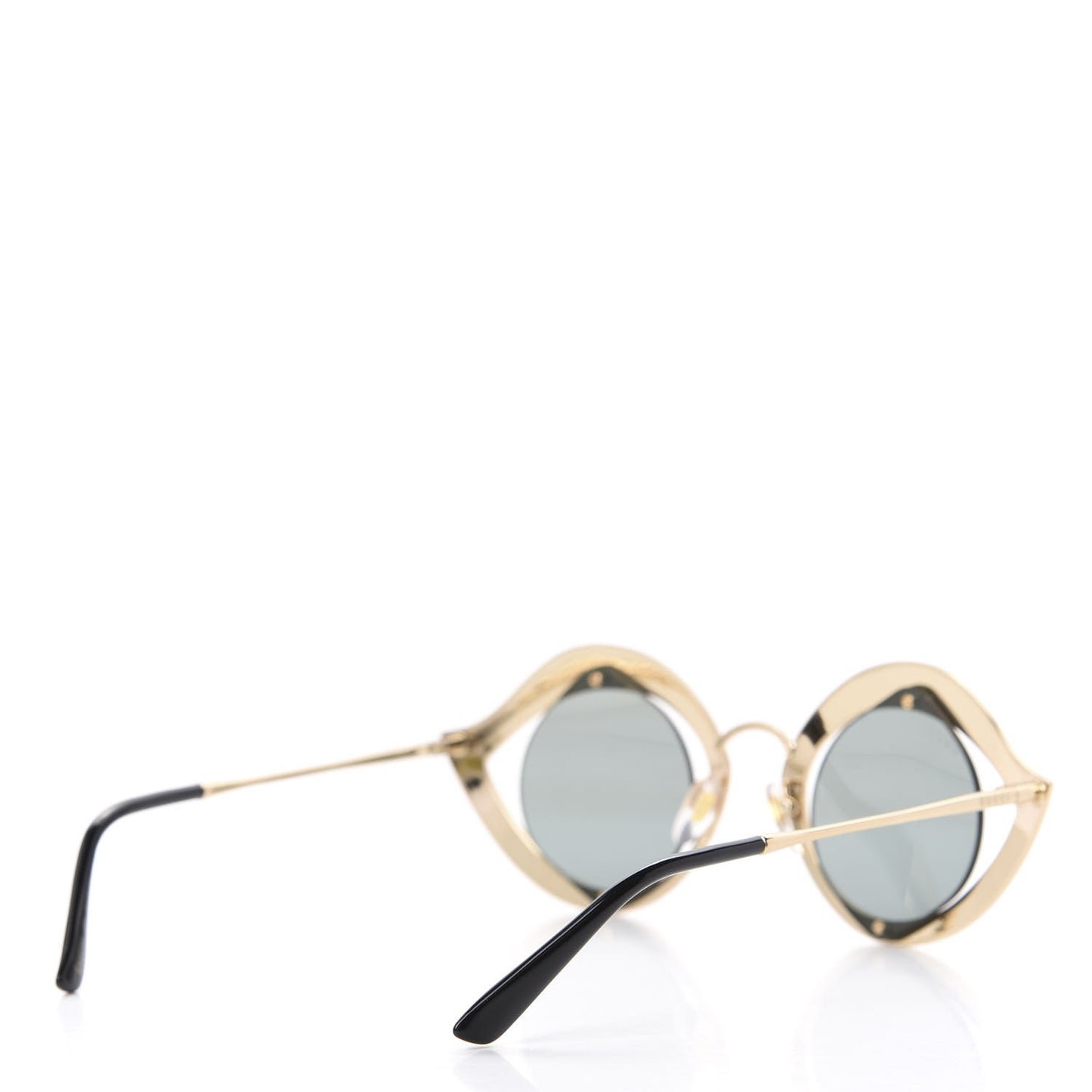 Metal Crystal Cat Eye Sunglasses GG0046S Gold