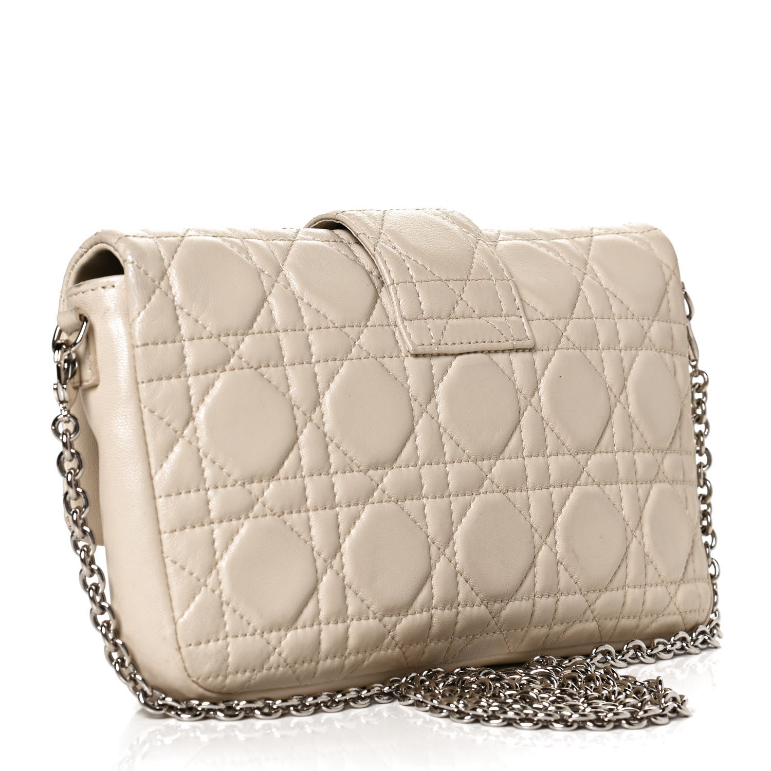 Christian Dior Lambskin Cannage Miss Dior Promenade Pouch Beige 2 of 11