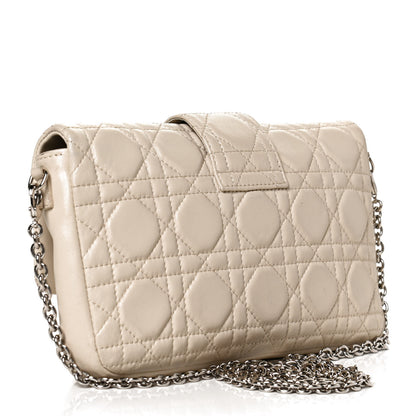 Christian Dior Lambskin Cannage Miss Dior Promenade Pouch Beige 2 of 11